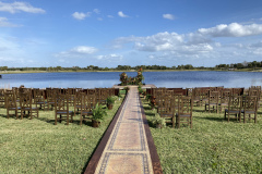 We can LIVE STREAM YOUR WEDDING your private dock in your backyard.